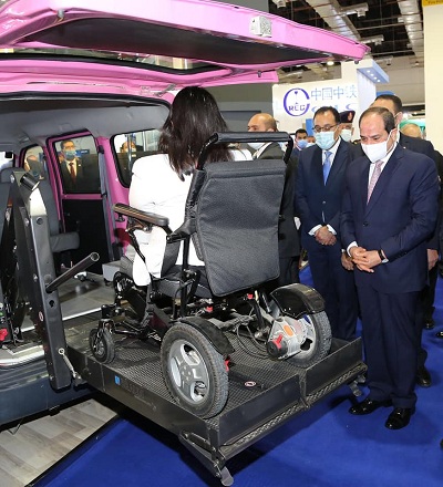 Le Président Al-Sissi inaugure l'exposition du Transport intelligent au Moyen-Orient et en Afrique